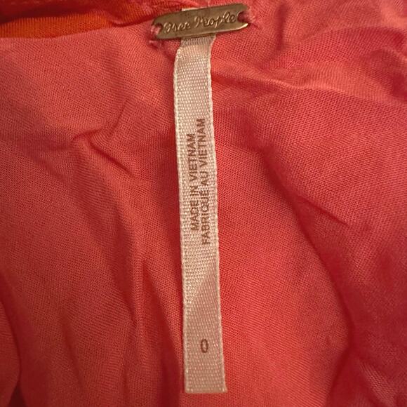 Free People Tropical Hawaiian Hibiscus Hot Pink Floral Maxi Dress Size 0 XS - Picture 12 of 15